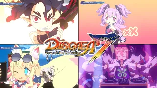 Disgaea 7: Vows of the Virtueless | All Main Character Skills & Unique Boss Skills Animations