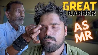 Greatest Head massage by 70 years old Indian barber | ASMR