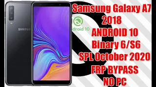 Samsung Galaxy A7 2018 (SM-A750GN) Android 10 Q Google Account Bypass No PC