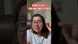 H1b visa second Lottery- Results out!! #h1bvisa #h1bvisalottery