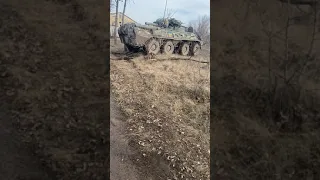 A trophy BTR 82A with a BPPU module, equipped with a 30 mm 2A72 gun already in the Ukrainian pixel a