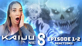 IT WENT IN HIS MOUTH?!? ☠️  | Kaiju No.8 Episode 1 & 2 Reaction