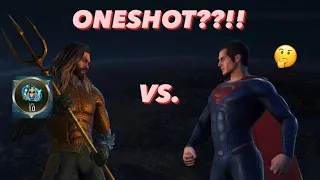 Aquaman No Raven Vs Boss Superman!! Oneshot?? Injustice 2 Mobile