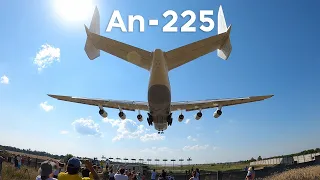 Antonov An-225 Mriya Landing in Kyiv Gostomel Airport 4K - World's Largest Plane