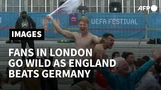 Euro 2020: Fans in London go wild as England beat Germany to reach quarter-finals | AFP