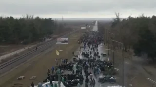 Працівники Запорізької АЕС та місцеві мешканці не пропускають окупантів