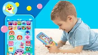 How to Play With the Baby Shark Smartphone | Sing, Learn & Play With Baby Shark Pre-School Toys