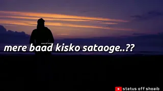 Mere baad kisko sataoge |with lyrics| #Wahid #Afridi