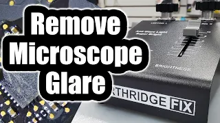 How to Remove Microscope Glare and Light reflections with the Anti Glare Light