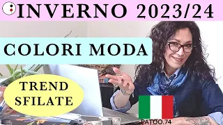 Trend Quali sono i COLORI Moda per INVERNO 2023 24  SFILATE Figurino Fashion Design | Patoo 74