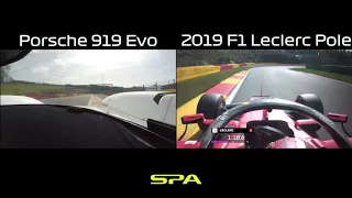 F1 vs Porsche 919 Evo - Spa