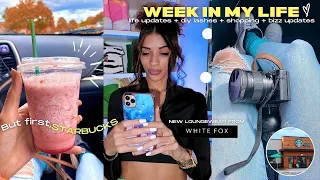 VLOG | Trying DIY lash extensions at home, reviewing white fox, shopping, Starbucks✨
