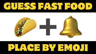 Can You Guess The Fast Food Place By Emoji Quiz