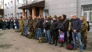 30 мобилизованных сегодня отправились в Тверскую область для подготовки