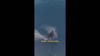 Kai Lenny pulls into a Perfect Pipeline Barrel