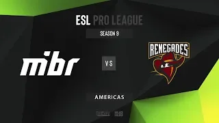 Renegades vs MIBR - ESL Pro League Season 9 North America - map2 - de_overpass [SSW & MintGod]