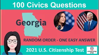 [Georgia] 100 civics questions and answers for the US citizenship interview 2021 Georgia