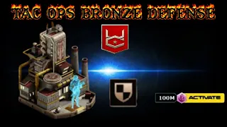 War Commander Tac Ops Bronze defense Boost.