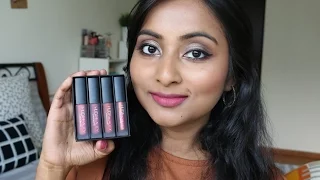 Huda Beauty Liquid Matte Minis - The Pink Edition | Review + Swatches | Indian Skin Tone