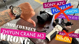 Почему я не рекомендую стаб Zhiyun Crane M3 если у вас камера Sony a7c, ZV-E10, Fujifilm, Canon R