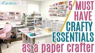 5 MUST HAVE ITEMS to keep Stocked to Make Mini Albums, 5 Crafty Must Haves as a Paper Crafter