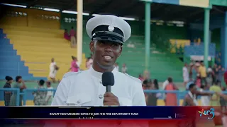 I-dron Isaacs who secured three top awards during RSVGPF Training Passing out Parade