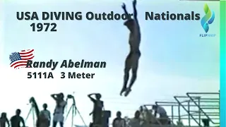 1980 Randy Ableman - USA Diving men 3 meters - 5111A dive - USA Diving Nationals