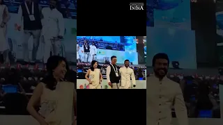 Ram Charan along with G20 delegates dance to the tunes of 'Naatu Naatu' at SKICC Srinagar