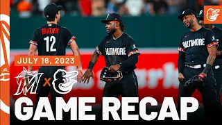 Marlins vs. Orioles Game Recap (7/16/23) | MLB Highlights | Baltimore Orioles