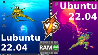 Lubuntu 22.04 vs Ubuntu 22.04: RAM Usage