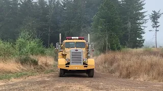 David Hull Making 318 Music with His 1964 Yellow, Pete Firetruck.