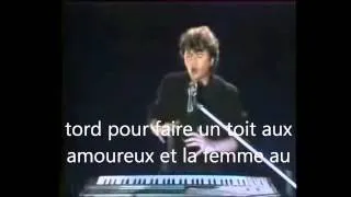 Daniel Balavoine - Dieu que c'est beau (Lyrics)