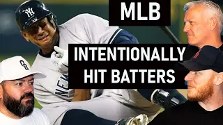 MLB Intentionally Hit Batters REACTION!! | OFFICE BLOKES REACT!!