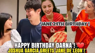 Joshua Garcia BINATI si JANE DE LEON sa kanyang 24th birthday with DARNA CAST!