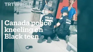 Montreal police officer filmed kneeling on Black teen's neck