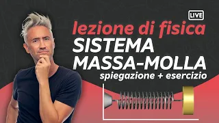 lezione di FISICA su oscillatore armonico MASSA-MOLLA teoria + esercizio svolto