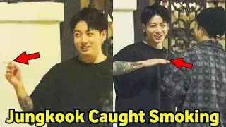 BTS Jungkook Spotted Smoking cigarettes in The Street |Photos of BTS Jungkook Smoking go viral 2023