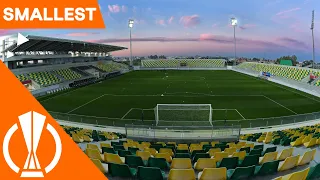 Smallest UEFA Europa League Stadiums 22/23