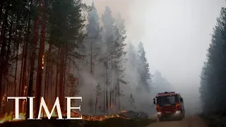 There Are Wildfires Burning In The Arctic Circle Amid Sweden's Record-Breaking Heat Wave | TIME