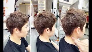 Beautiful Textured Short Layered Women's Haircut Full Tutorial | Short Pixie Cuts