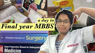 A REALISTIC DAY IN FINAL YEAR MBBS 🩺 | med student vlog