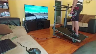 SKYRIM VR + Natural Locomotion + Manual Treadmill