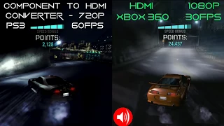 PS3 vs Xbox 360 OLD Resolution Comparison - Need for Speed: Carbon