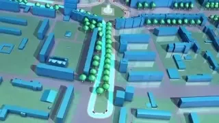 3D Formula E Berlin ePrix Circuit Layout