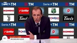 Massimiliano Allegri (Ubaldo Pantani) dopo Barcellona-Juve - Quelli che il calcio 17/09/2017