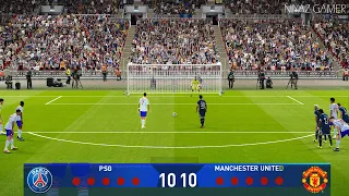eFootball | PSG vs Manchester United | Penalty Shootout Final UEFA Champions League Messi vs Ronaldo