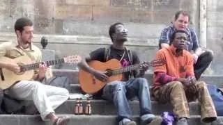 уличные музыканты Париж - Street musicians in Paris