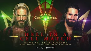 Edge vs. Seth Rollins - Official Match Card HD - WWE Crown Jewel 2021