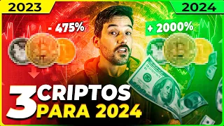 3 CRIPTOMOEDAS PROMISSORAS PARA INVESTIR PARA 2024