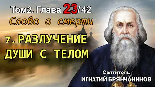 ТОМ 2. ГЛАВА 23 (ч.7). - "Разлучение души с телом". Святитель Игнатий (Брянчанинов)